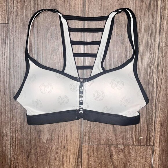 Victoria’s Secret Pink Front Zip Racerback Bra - Picture 3 of 3